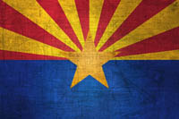 Arizona Flag Metal Texture