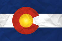 Colorado Flag Paper Texture