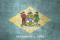 Delaware Flag Metal Texture