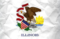 Illinois Flag Paper Texture