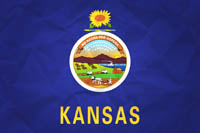 Kansas Flag Paper Texture