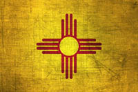 New Mexico Flag Metal Texture