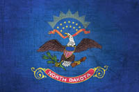 North Dakota Flag Metal Texture