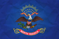 North Dakota Flag Paper Texture