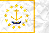 Rhode Island Flag Paper Texture