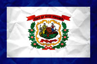 West Virginia Flag Paper Texture